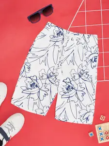 Pantaloons Junior Boys Floral Printed Pure Cotton Shorts