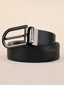 LOUIS STITCH Men Textured Leather Reversible Formal Belt