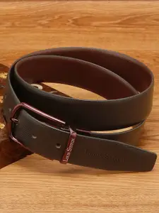 LOUIS STITCH Men Textured Leather Reversible Formal Belt