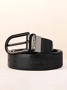 LOUIS STITCH Men Textured Leather Reversible Formal Belt