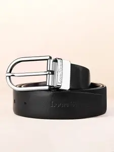 LOUIS STITCH Men Textured Leather Reversible Formal Belt