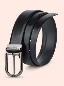 LOUIS STITCH Men Textured Leather Reversible Formal Belt
