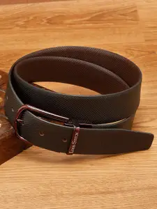 LOUIS STITCH Men Textured Leather Reversible Formal Belt