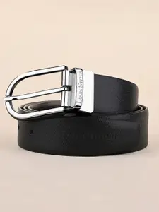 LOUIS STITCH Men Textured Leather Reversible Formal Belt