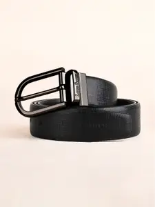 LOUIS STITCH Men Textured Leather Reversible Formal Belt