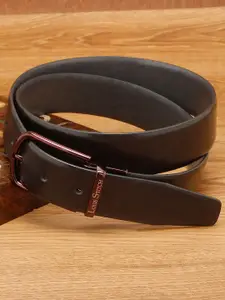 LOUIS STITCH Men Textured Leather Reversible Formal Belt