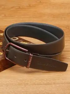 LOUIS STITCH Men Textured Leather Reversible Formal Belt