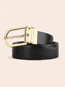 LOUIS STITCH Men Textured Leather Reversible Formal Belt