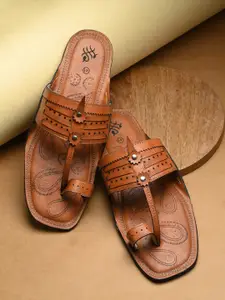 House of Pataudi Men Slip-On Comfort Sandals