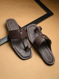 House of Pataudi Men Slip-On Comfort Sandals