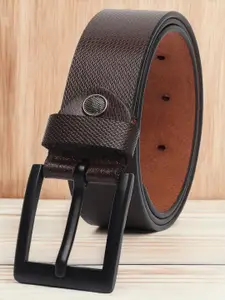 Provogue Men Textured Leather Formal Belt
