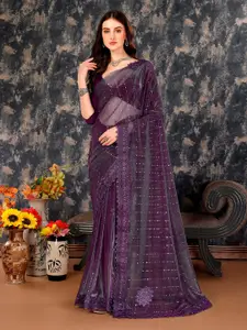Indian Women Sequined Embellished Saree