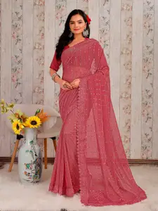 Indian Women Indian Embellished Beads and Stones Saree