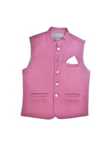 CAVIO Boys Pure Cotton Woven Nehru Jacket