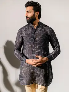 QB MEN Ethnic Motifs Printed Straight Kurta