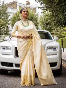 Reeta Fashion Ethnic Motifs Woven Design Zari Saree