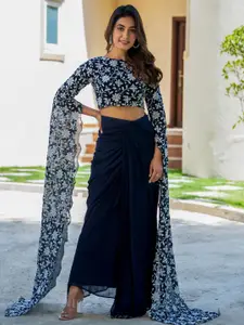 HOUSE OF JAMOTI Embroidered Thread Work Ready to Wear Lehenga With Blouse