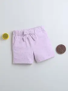 BUMZEE Girls Conversational Printed Mid-Rise Cotton Shorts
