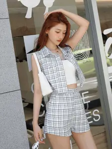 BAESD Checked Shirt Dress