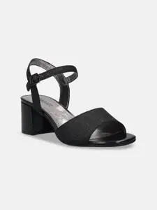 BAGATT Vanita Textured Canvas Block Heels