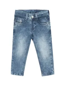 U.S. Polo Assn. Kids Boys Mid-Rise Classic Slim Fit Heavy Fade Jeans