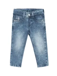 U.S. Polo Assn. Kids Boys Mid-Rise Classic Slim Fit Heavy Fade Jeans