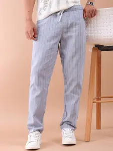 The Indian Garage Co Mid-Rise Striped Trouser