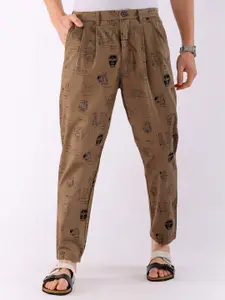 The Indian Garage Co Abstract Printed Cotton Loose Fit Trouser