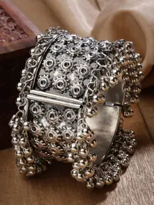 CHUI MUI Silver-Plated Oxidised Kada Bracelet