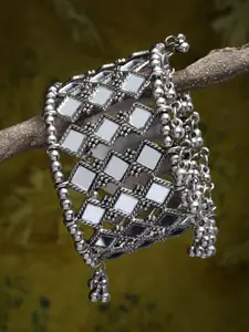 CHUI MUI Silver-Plated Mirror Cuff Bracelet