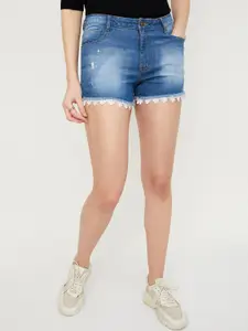 max Women Mid-Rise Denim Shorts