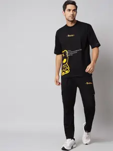 GRIFFEL Printed Oversized-Fit Cotton T-shirt & Track Pant