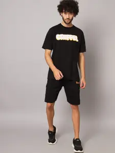 GRIFFEL Pure Cotton T-shirt With Shorts Co-Ords