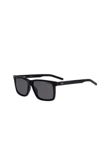 HUGO Men Rectangle Sunglasses with UV Protected Lens 201391OIT57IR