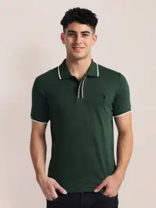 U.S. Polo Assn. Polo Collar Short Sleeves Cotton Slim Fit T-shirt