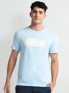 U.S. Polo Assn. Denim Co. Round Neck Short Sleeves Applique Cotton Slim Fit T-shirt