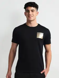 U.S. Polo Assn. Denim Co. Round Neck Short Sleeves Cotton Slim Fit T-shirt