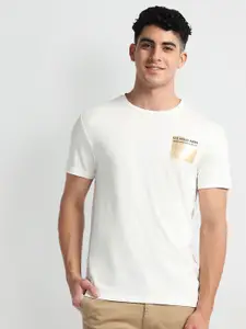 U.S. Polo Assn. Denim Co. Round Neck Short Sleeves Cotton Slim Fit T-shirt