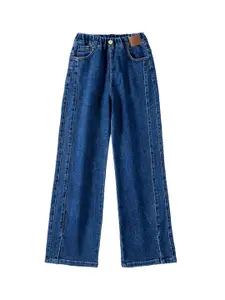 StyleCast x Revolte Girls Wide Leg Clean Look Jeans