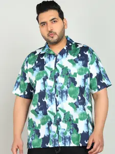Bene Kleed Plus Opaque Abstract Printed Cotton Casual Shirt