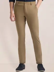 U.S. Polo Assn. Men Slim Fit Mid-Rise Chinos Trousers