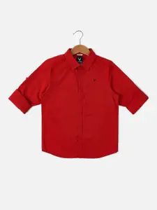 Allen Solly Junior Boys Slim Fit Opaque Cotton Casual Shirt