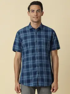 Allen Solly Tartan Checked Half Sleeves Cotton Casual Shirt