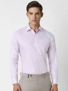 Van Heusen Slim Fit Opaque Self Design Cotton Formal Shirt