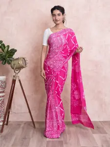 Kishori Sarees Tie and Dye Pure Cotton Saree