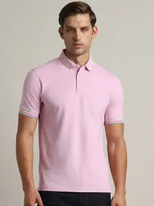 SIMON CARTER LONDON Polo Collar Cotton Slim Fit T-shirt