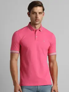 SIMON CARTER LONDON Polo Collar Cotton Slim Fit T-shirt