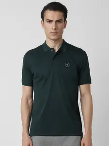 Van Heusen Polo Collar Short Sleeves Cotton T-shirt