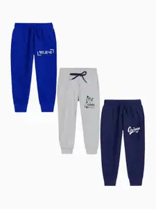 BAESD Boys Pack Of 3 Printed Pure Cotton Joggers