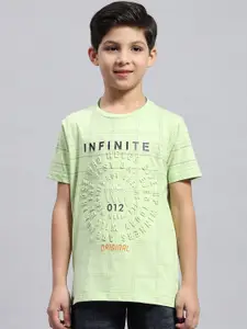 Monte Carlo Boys Typography Printed Round Neck T-shirt